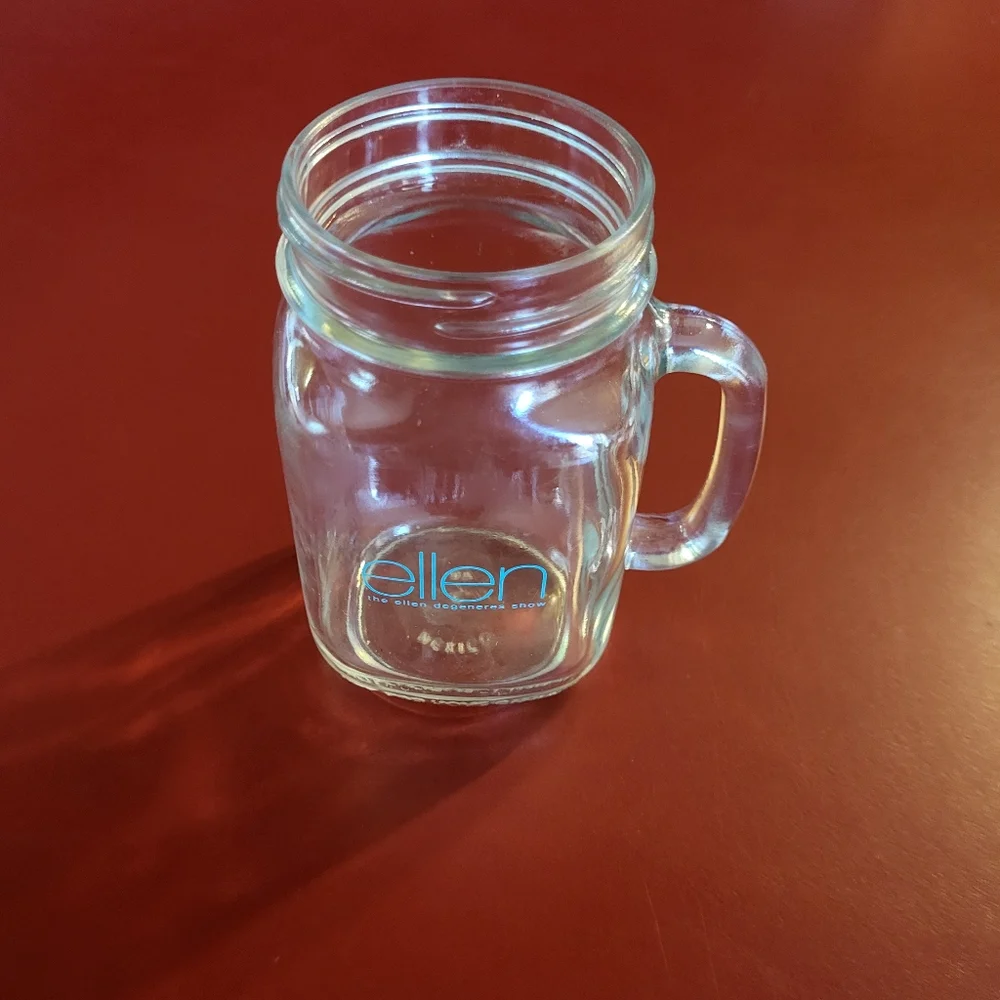 The Ellen Degeneres Show Mason Jar Style Drinking Promotional Glass